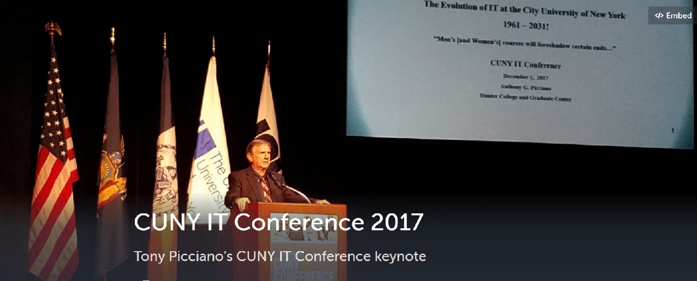 My Keynote at the CUNY IT Conference! Tony's Thoughts