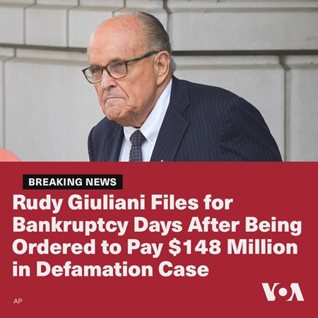 Rudy Giuliani Files For Bankruptcy! | Tony's Thoughts