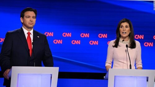 Ron DeSantis and Nikki Haley Face Off Against Each Other in CNN Iowa ...