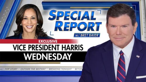 Kamala Harris Agrees To Fox News Interview With Bret Baier | Tony's ...